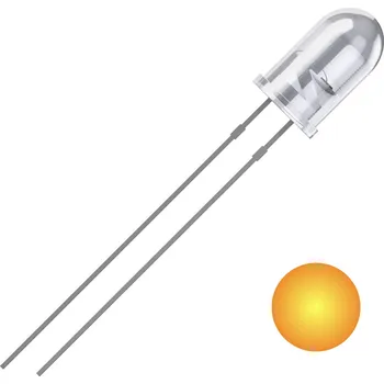 Dioda Quadrios 2111O179 LED s vývody žlutá kulatý 5 mm 2500 mcd 25 ° 20 mA 2 V