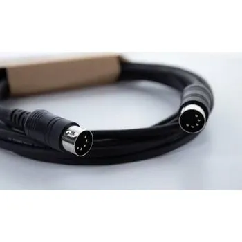 Audio kabel Cordial MIDI propojovací kabel [1x MIDI male - 1x MIDI male] 1 m černá