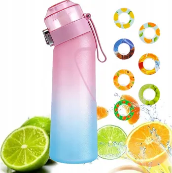 Láhev Láhev na vodu s příchutí o objemu 650 ml se 7 ochucenými kroužky