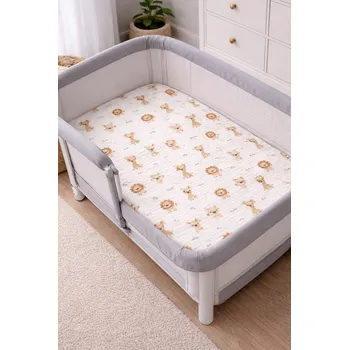 Prostěradlo Prostěradlo mušelínové s gumou do postýlky 50x83