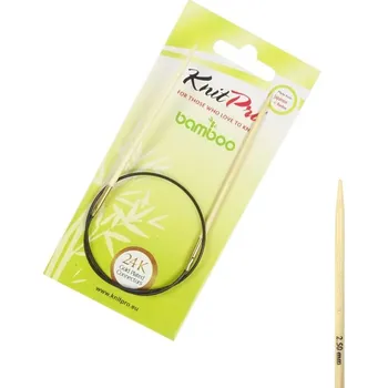 Kruhové jehlice KnitPro Bamboo 40 cm 2,5 mm
