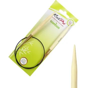 Nástroj na niť a příze Kruhové jehlice KnitPro Bamboo 60 cm 8 mm
