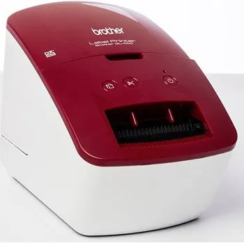 Tiskárna štítků Brother QL-600R tiskárna štítků termální s přímým tiskem 300 x 600 dpi Šířka etikety (max.): 62 mm USB