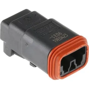 Elektrický konektor Automobilový konektor, počet kontaktů: 2 barva Černá, Samec izolace krimpováním, řada: DT, 13A