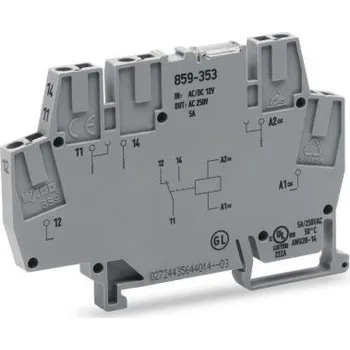 Relé Relé rozhraní 24V ac/dc SPDT Lišta DIN 5A 250V ac 859 250V ac