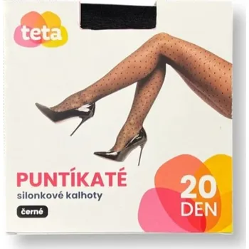 Dámské kalhoty TETA silonkové kalhoty 164/108 puntíkaté