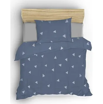 Povlečení Modré povlečení na dvoulůžko 200x200 cm Üçgen – Mijolnir ID_1741650