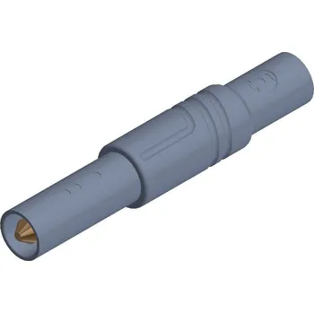 Krokosvorka Hirschmann Test a Measurement LAS S G bezpečnostní lamelová zástrčka zástrčka, rovná Ø pin: 4 mm šedá 1 ks