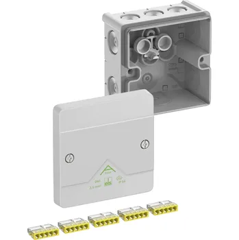 Elektroinstalační krabice Spelsberg 80243001 rozbočovací krabice (d x š x v) 102 x 102 x 57 mm šedá IP66 1 ks