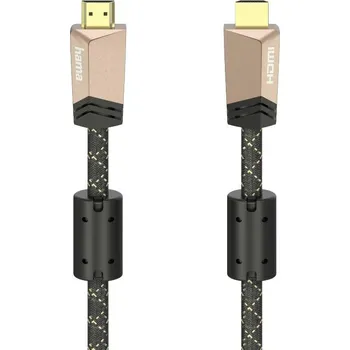 Audio kabel Hama HDMI kabel Zástrčka HDMI-A, Zástrčka HDMI-A 1.50 m hnědá 00205025 4K UHD HDMI kabel