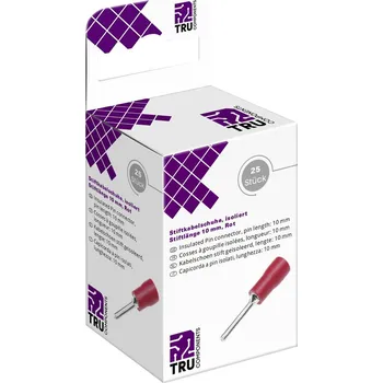 TRU COMPONENTS T2010C359 kabelová koncovka 0.5 mm² 1.5 mm² částečná izolace červená 25 ks