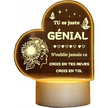 Lampička LED lampička srdce – dárek pro ženy, inspirativní Winzwon