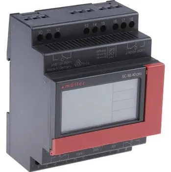 Spínací hodiny Časový spínač na lištu DIN 4kanálový Digitální měří Minuty 230 V ac