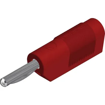 Krokosvorka Hirschmann Test a Measurement VSB 20 banánkový konektor zástrčka, rovná Ø pin: 4 mm červená 1 ks