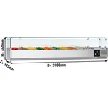 G.Gastro Chladicí vitrína PREMIUM - 2000x335mm - 10x GN 1/4