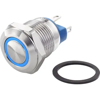TRU COMPONENTS TC-GQ12-AF-10E/J/B/12V/S, TC-7494660 tlačítko antivandal, 12 mm, 48 V/DC, 2 A, 1 ks
