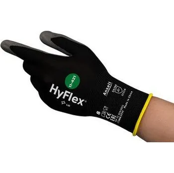 Pracovní rukavice Ansell Pracovní rukavice REACH Černá Ano Nylon Ano Ano 6 11-421 Polyuretan