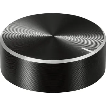 TRU COMPONENTS TC-11696488 otočný knoflík s označením černá (Ø x v) 29 mm x 10 mm hliník, plast 1 ks