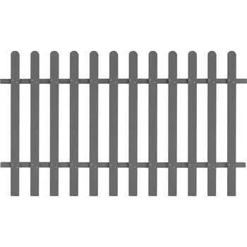 Plot vidaXL Marketos Laťkový plot WPC 200 x 120 cm