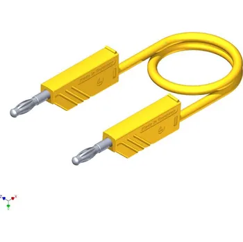 Měřicí kabel Hirschmann Test a Measurement CO MLN SIL 150/1 měřicí kabel lamelová zástrčka 4 mm lamelová zástrčka 4 mm 1.50 m žlutá 1 ks
