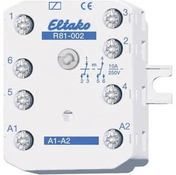Relé Eltako R81-002-230V spínací relé , 230 V, 10 A, 2 přepínací kontakty, 1 ks