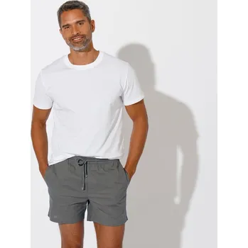 Pánské oblečení Pohodlné plátěné šortky šedá 60/62