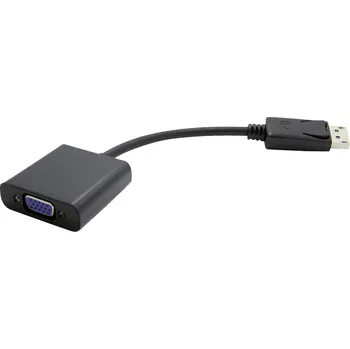 Audio kabel Value DisplayPort / VGA kabelový adaptér Konektor DisplayPort, VGA pólové zásuvka 0.15 m černá 12.99.3135 Kabel DisplayPort