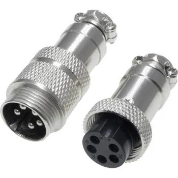 Pollin 453563 kulatý konektor DIN, 1 sada