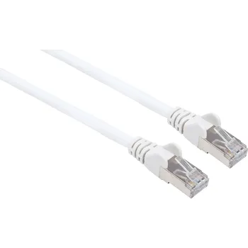 Datový kabel Intellinet 741385 RJ45 síťové kabely, propojovací kabely CAT 6a (surový kabel CAT 7) S/FTP 2.00 m bílá bez halogenů 1 ks