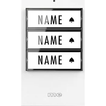 Domovní zvonek m-e modern-electronics 41358 bezdrátový zvonek vysílač osvětlený, se jmenovkou