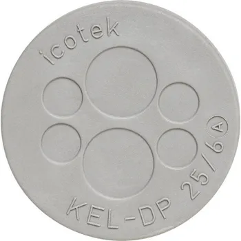 Icotek KEL-DP 50/11 22.5 mm, elastomer, šedá, 1 ks