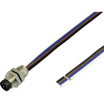 BKL Electronic Vestavná zástrčka pro čidlo/aktuátor, 2703001, piny: 4, 0.5 m, 1 ks