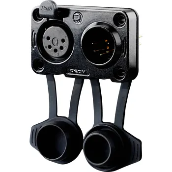 Elektrická zásuvka Rean AV RRX5MF-Z-012-0 XLR konektor zástrčka, vestavná, zásuvka, vestavná Pólů: 5 černá 100 ks