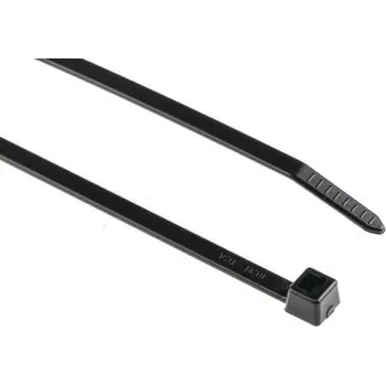Stahovací páska Kabelová vázací páska 111-05060 T80R-PA66W-BK (100) 210mm 4,7 mm Černá Nylon 66 HellermannTyton