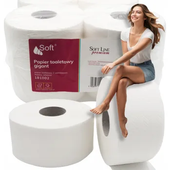 Toaletní papíry Suchý toaletní papír bez vůně Soft 12 ks