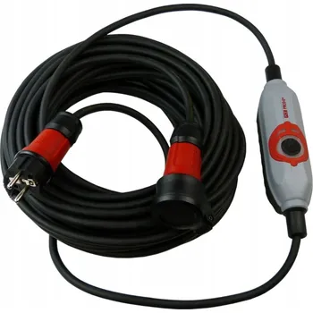 Napájecí kabel Prodlužovací Kabel jednoduchý Doktorvolt 25 m 1 ks zásuvka černý