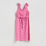 Reserved - Mušelínové šaty s výšivkou - růžová - 520IY-30P - 520IY-30P-XS