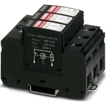 Přepěťová ochrana Svodič přepětí, řada: VAL-MS-T1/T2 1000DCPV/2 plus V pojistka proti přepětí, Lišta DIN Phoenix Contact