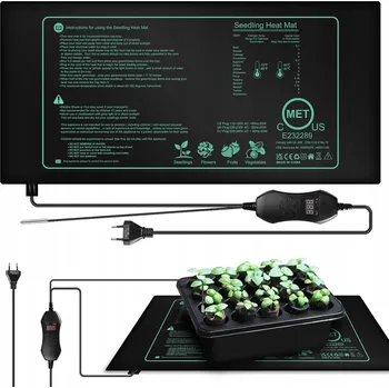 ROSTLINY VYHŘÍVACÍ PODLOŽKA VYHŘÍVACÍ PODLOŽKA PRO SAZENICE S REGULACÍ TEPLOTY