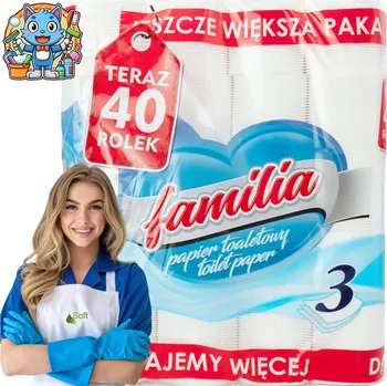 Toaletní papíry Suchý toaletní papír bez vůně Soft 1 ks