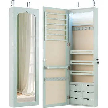 Toaletní stolek Toaletní Stolek Costway odstíny zelené matné 36,5 x 120 x 11,5 cm