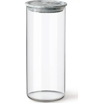 Dóza na potraviny SIMAX NÁDOBA 1400ML VÍKO ŠEDÝ MARMOR
