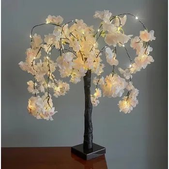 Lampička LAMPičKA LED strom SAKURA VIŠŇOVÝ KVĚT růžové květiny