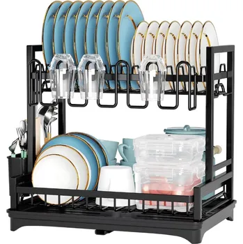 Odkapávač na nádobí XXL ODKAPÁVAČ NA NÁDOBÍ | STOJANOVÝ SUŠÁK NA TALÍŘE, PŘÍBORY A MISKY