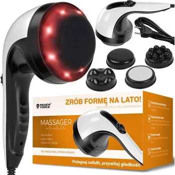 Masážní přístroj Masážní Přístroj na tělo Renew Force s funkcí infračerveného záření 28 W, bílý