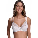 Ava 2198 Maxi bílá krajková tyl Podprsenka polovyztužená 85H SEMI SOFT