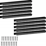 Nábytková Úchytka Hranová Moderní Hliníková Černá Matná 276 mm 10 KS