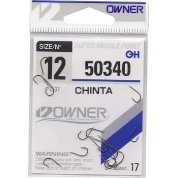 Rybářský háček Háčky na plováky s protihrotem Owner 50340 Chinta 17 ks