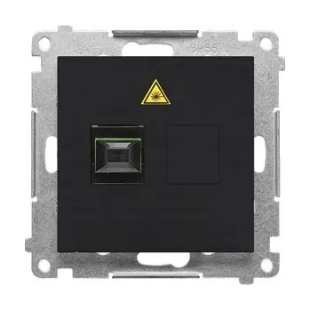 Elektrická zásuvka Elektrická Zásuvka zásuvka Kontakt-simon černá