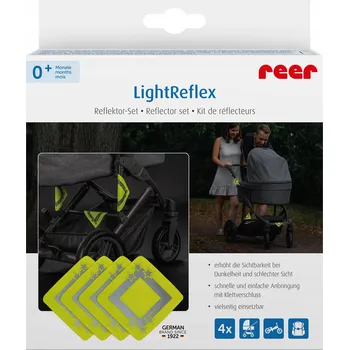 Kočárek Odrazky na kočárek Reer Light Refleks 4 kusy
